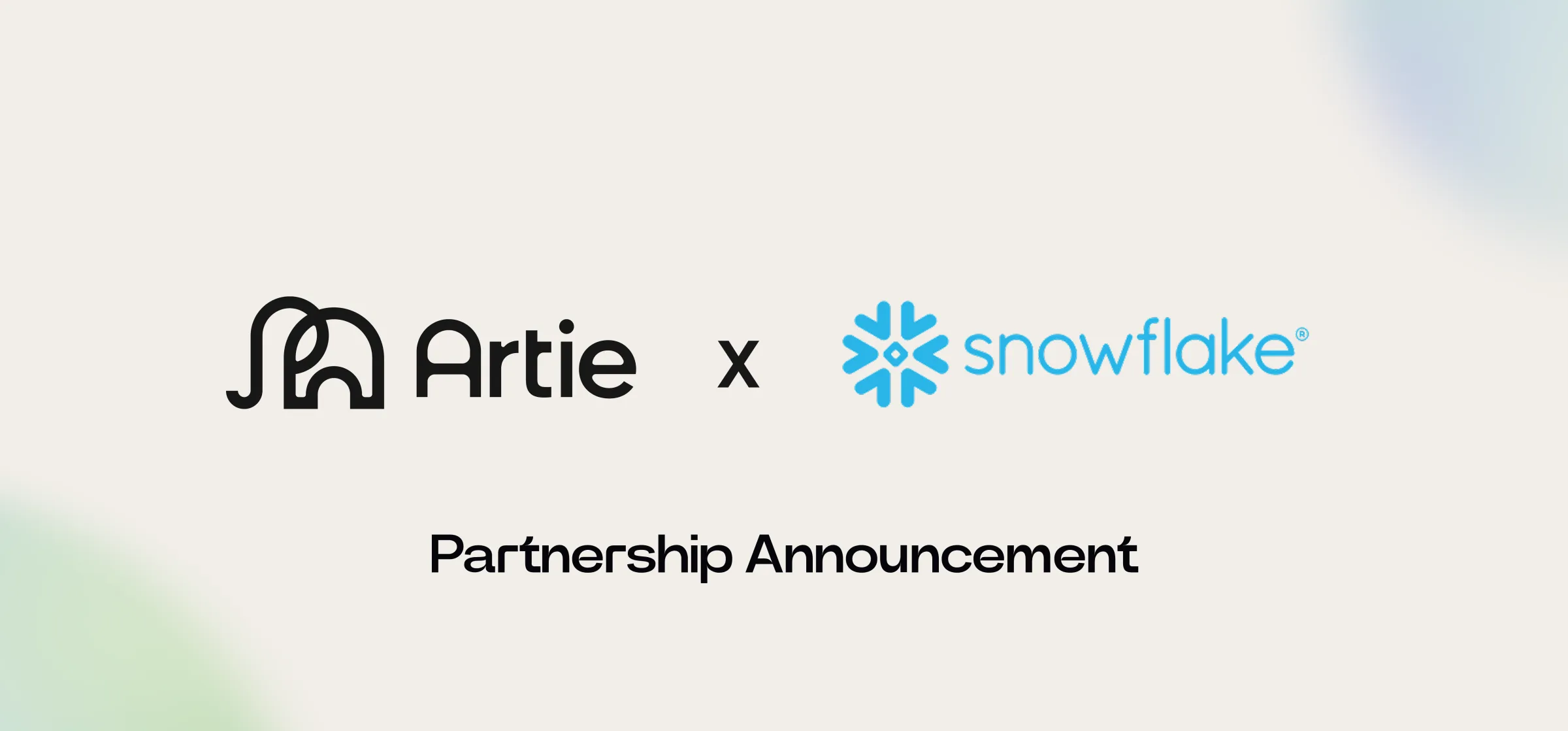 Artie and Snowflake Partnership Announcement